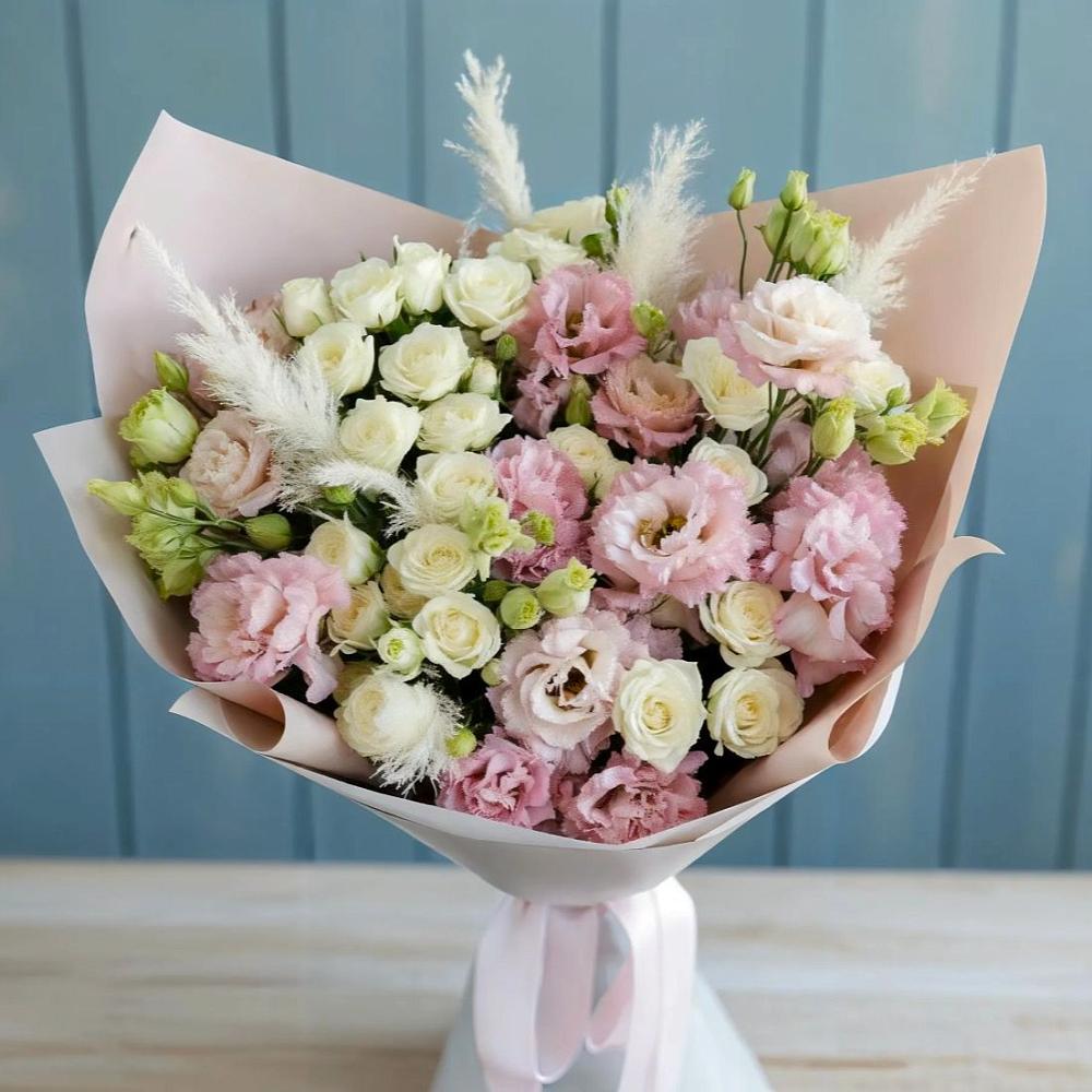 Букет цветов из: Альстромерии и Розы в Верхней Туре