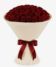 Букет 101 Бордовая роза Блэк Бакарра #REPLACE_PRED# Верхней Туре