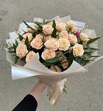 Букет Кремовые розы Латте в Верхней Туре
