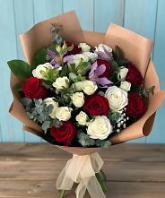 Букет цветов из:  Розы и Альстромерии в Верхней Туре