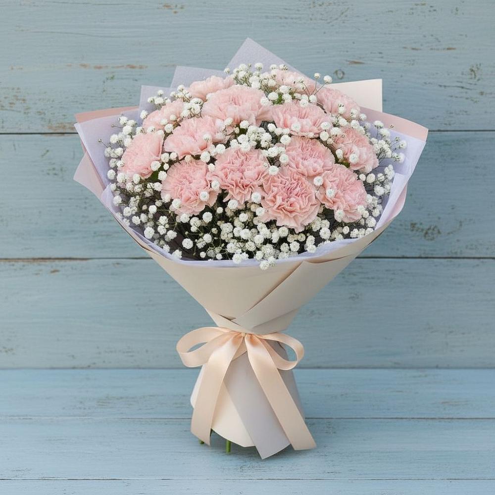 Букет цветов из: Гвоздики в Верхней Туре