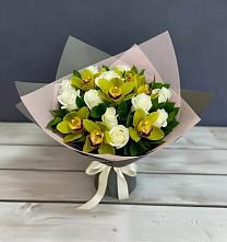 Букет цветов из:  Орхидеи и Розы в Верхней Туре