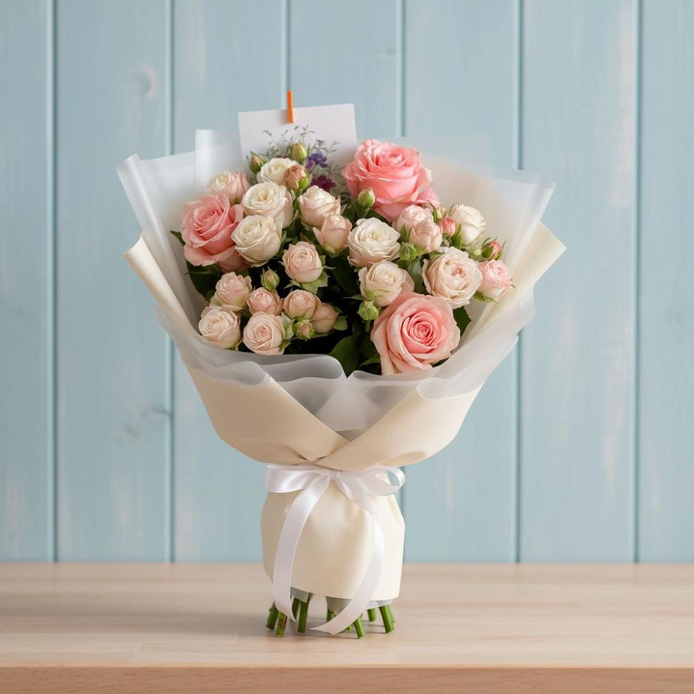 Букет цветов из: Розы в Верхней Туре