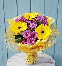 Букет цветов из:  Хризантемы и Герберы в Верхней Туре