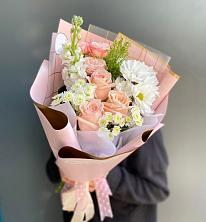 Букет цветов из:  Хризантемы и Розы в Верхней Туре