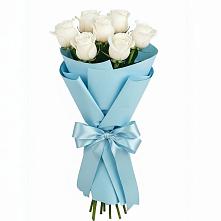 Букет 7 белых роз Проуд в Верхней Туре