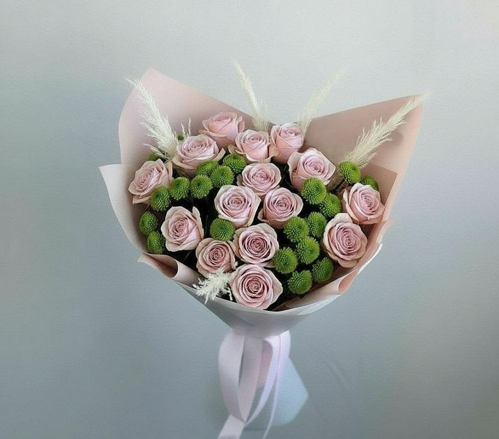 Букет цветов из: Розы и Хризантемы в Верхней Туре