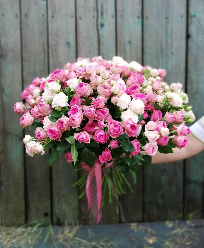 Букет Розовые кустовые розы Натали и Лав Лидия в Верхней Туре