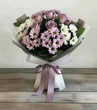 Букет цветов из:  Хризантемы и Розы в Верхней Туре