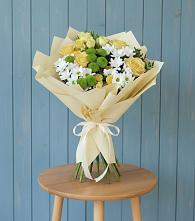 Букет цветов из:  Хризантемы и Розы #REPLACE_PRED# Верхней Туре