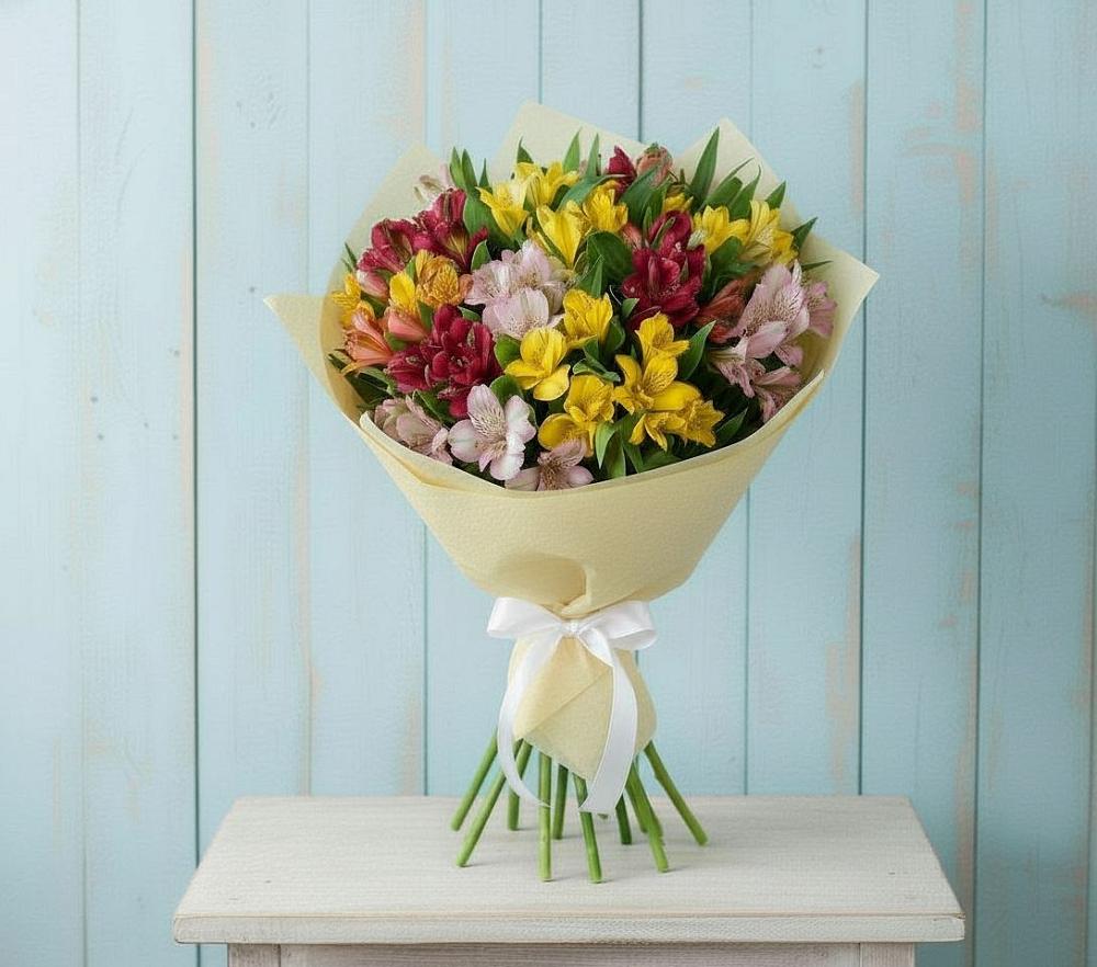 Букет цветов из: Альстромерии в Верхней Туре