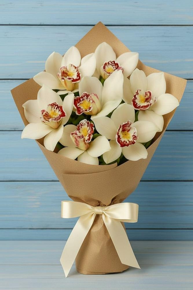 Букет цветов из: Орхидеи и Розы в Верхней Туре